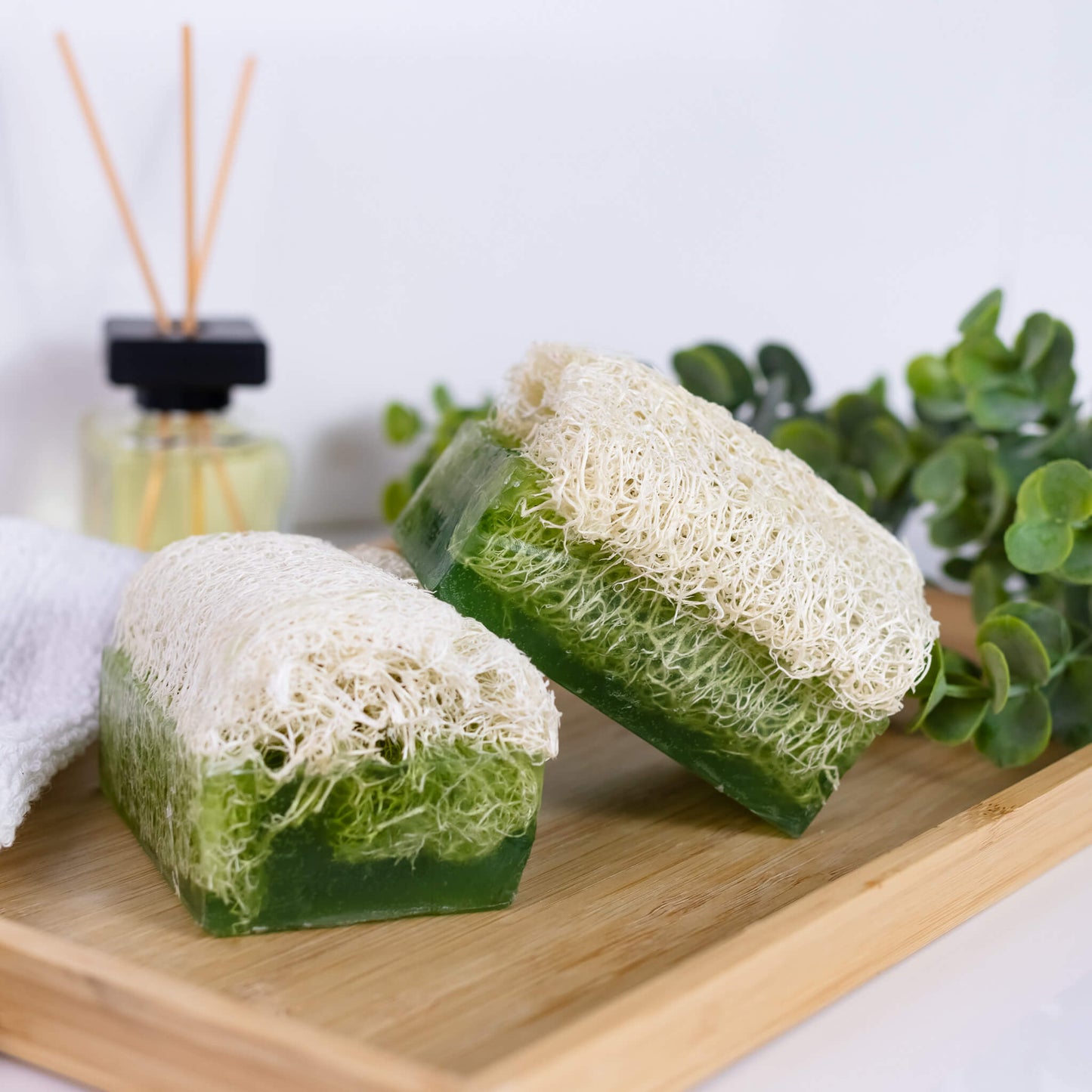 Luffa-Seife mit Aloe Vera