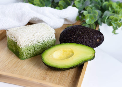 Luffa-Seife mit Avocado