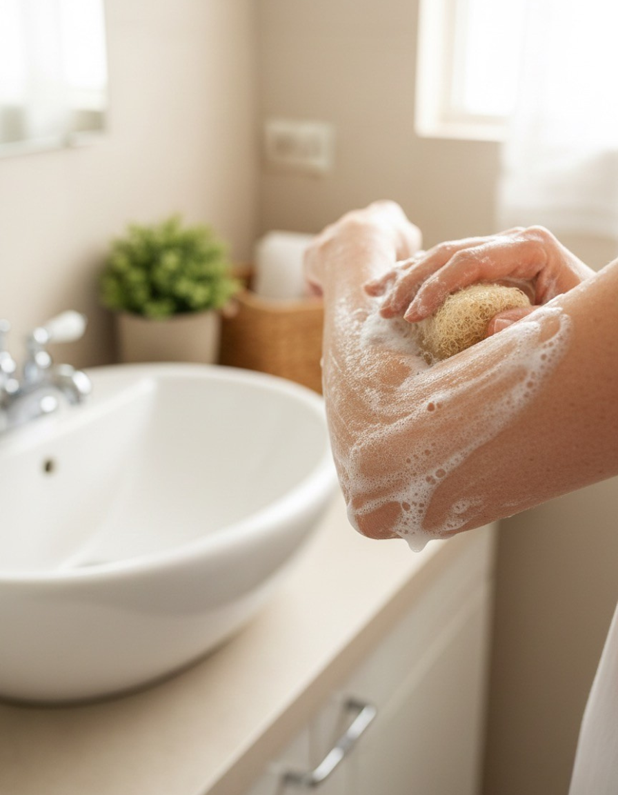 Luffa-Seife mit Ziegenmilch – Wohltuende Pflege für eine ruhige, ausgeglichene Haut