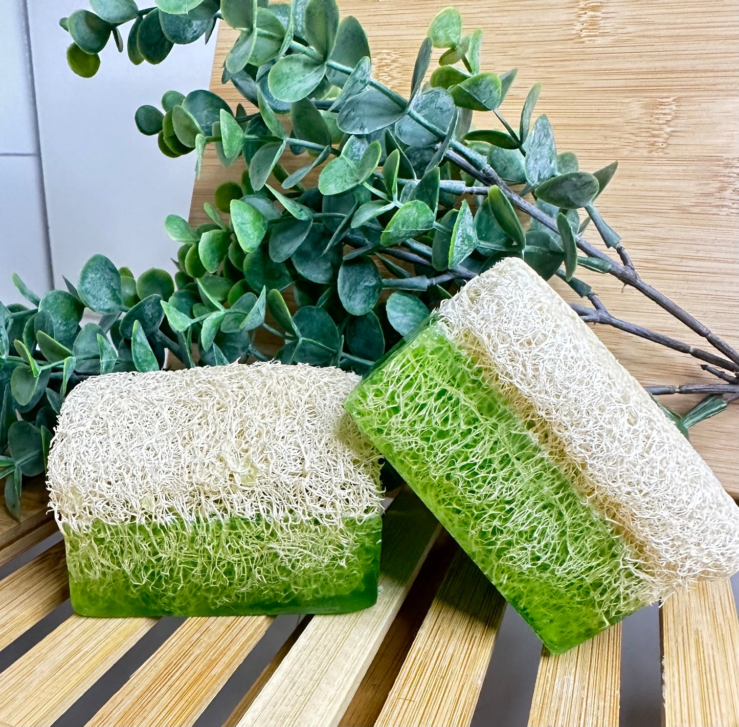 Luffa-Seife mit Aloe Vera