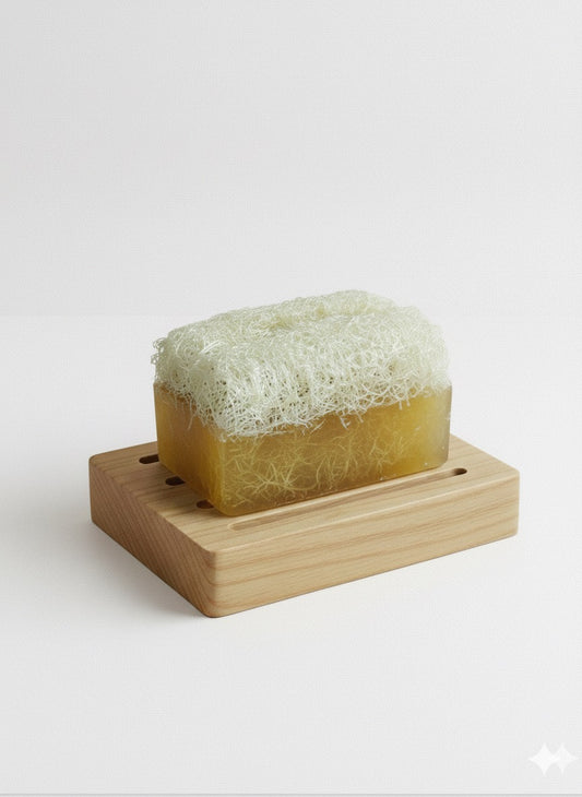 Luffa-Seife mit Kamille