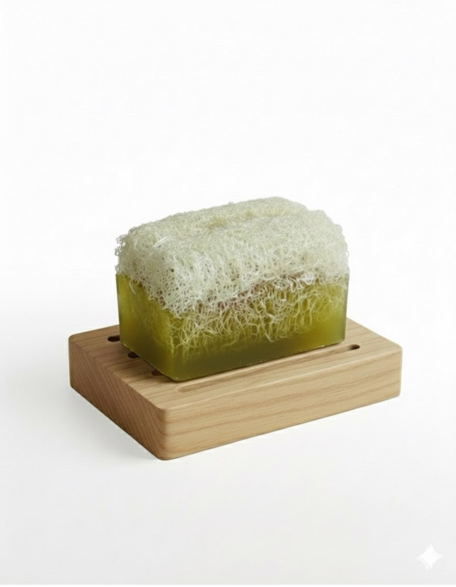 Luffa-Seife mit Olivenöl – Schutz & Pflege für trockene und sensible Haut