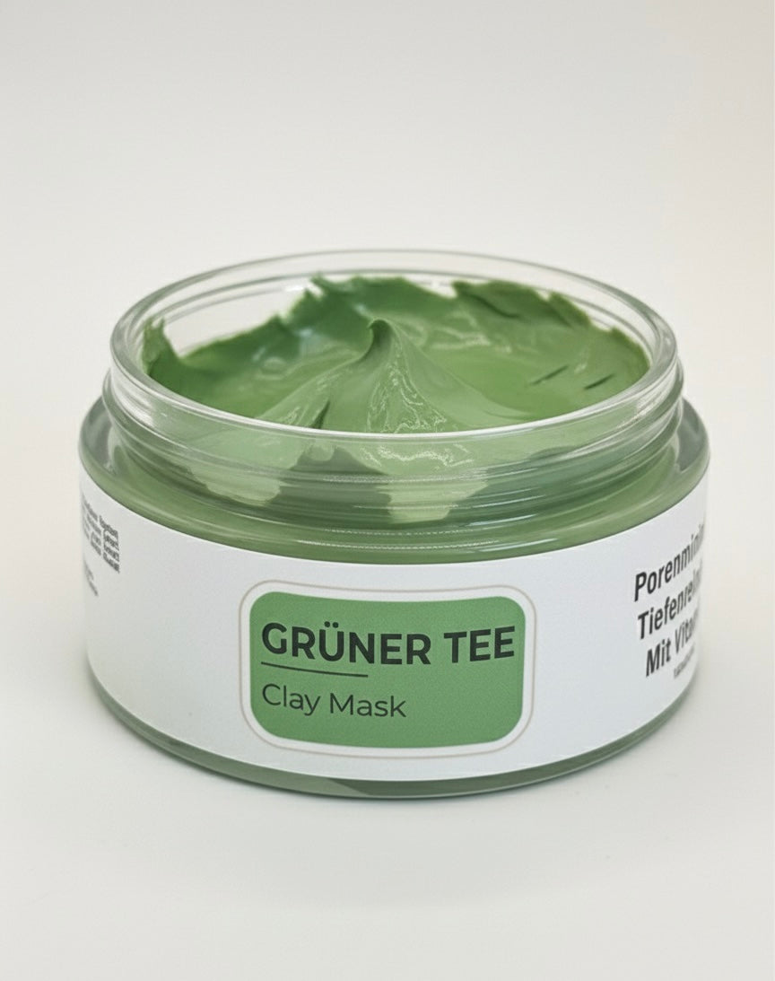 Grüner Tee Tonmaske