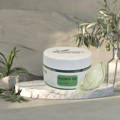 Grüner Tee Tonmaske