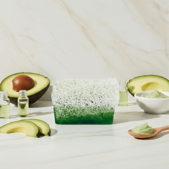 Luffa-Seife mit Avocado – Nährende Pflege & Geschmeidigkeit für trockene Haut